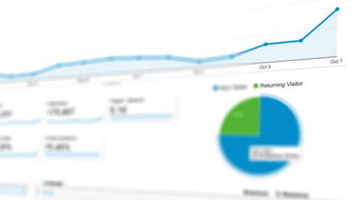 Google Analytics: Statistiken in Form von Tortendiagrammen und Liniendiagrammen